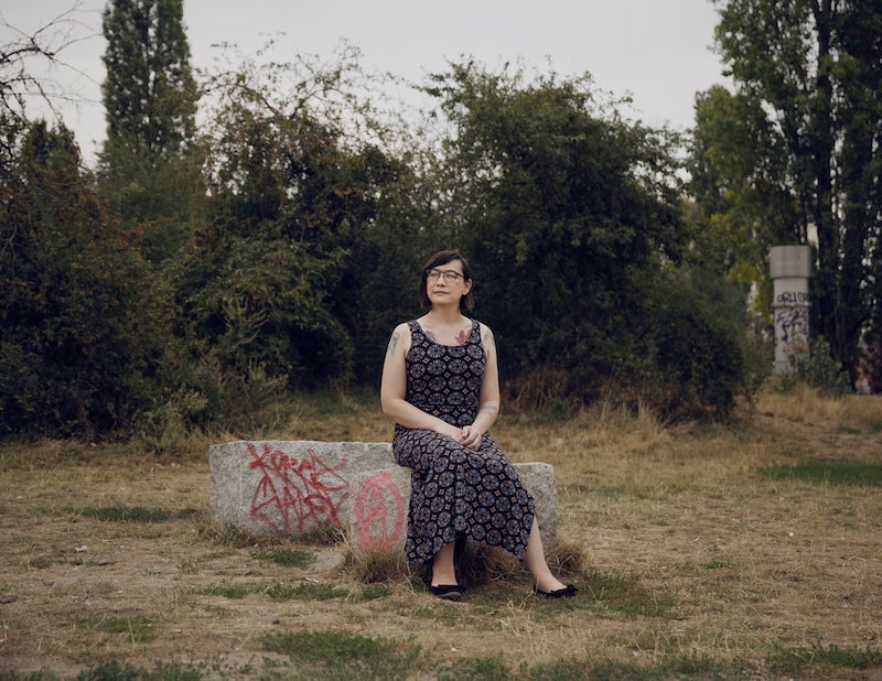 Emily Gorcenski is an American data scientist and anti-fascist researcher who now resides in Germany. Photograph: Marzena Skubatz/The Guardian