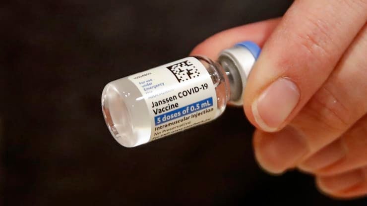 Johnson & Johnson Covid-19 vaccine at a vaccination center established at the Hilton Chicago O’Hare Airport Hotel in Chicago, Illinois, on March 5, 2021. Kamil Krzaczynski | AFP | Getty Images
