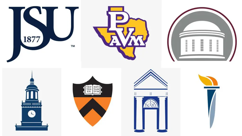 princeton and hbcu college logos