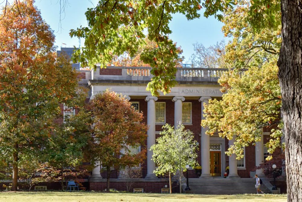The Peabody Administration building, captured on Oct. 24, 2022. (Hustler Multimedia/Claire Gatlin)