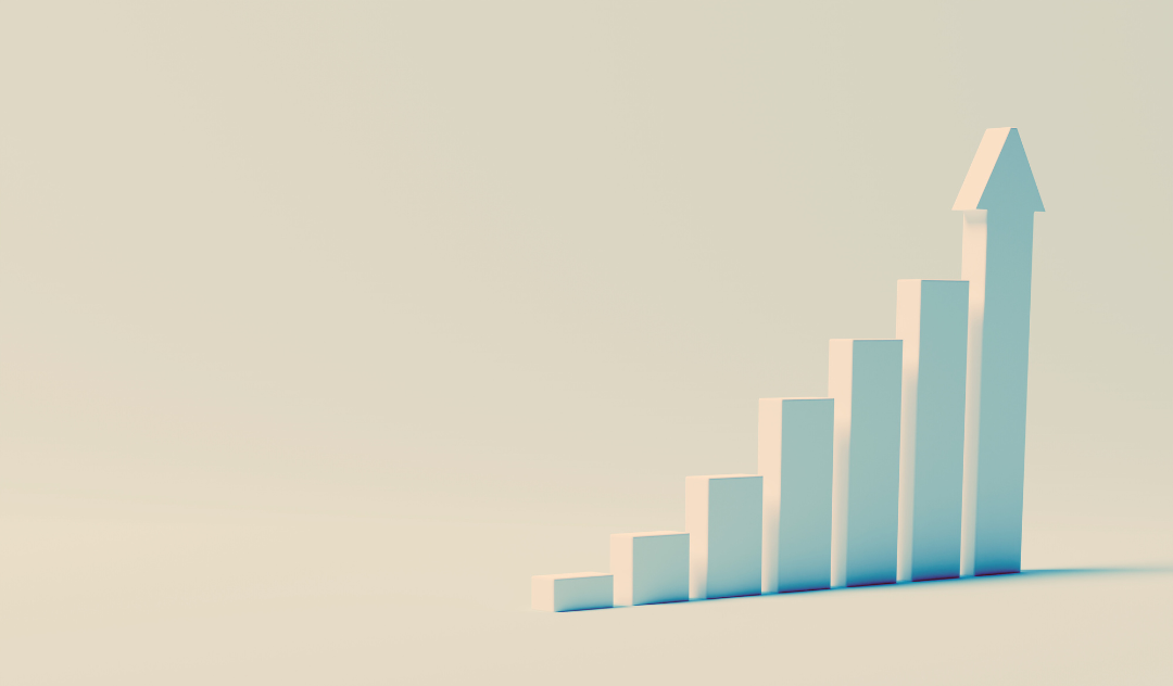Chart showing an increase