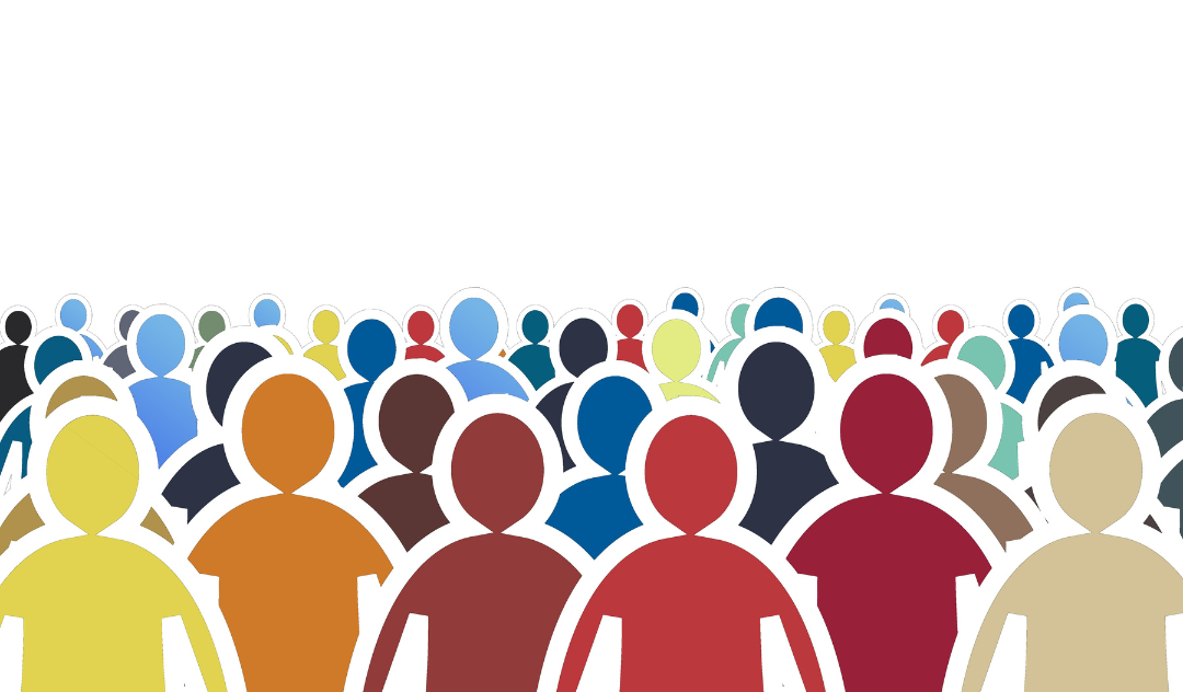 graphic of crowd of people, Rice University Sociology RARE Workgroup