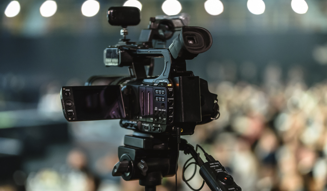 Video camera in front of an audience, Rice University Sociology RARE Workgroup