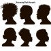 Graphic of people's profiles in silhouette