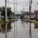 S Telemachus Street in New Orleans is flooded after flash floods struck the area early on July 10, 2019.