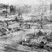 During the Tulsa race riots in 1921, Black businesses and homes in the Greenwood District in Tulsa, Oklahoma, were destroyed at the hands of white residents. Bettmann Archive/Getty Images