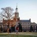 Students walk on the campus of Howard University in Washington on Jan. 31, 2022.Sarah Silbiger / Reuters