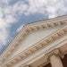 Roof of building with columns